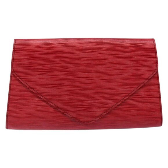 LOUIS VUITTON Epi Art Deco Clutch Bag Red M52637 LV Auth 136041 - Picture 2 of 16